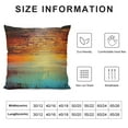 thumbnail image 5 of Creowell  Couch Pillows for Living Room Vintage Abstract Teal and Orange Decorative Throw Pillow Covers Teal Pillow Cover for Bedroom Sofa Outdoor Pillow Covers, 5 of 5
