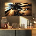 thumbnail image 1 of Fractal 3D Dark Brown Tangle - Contemporary Canvas Art Print, 1 of 3