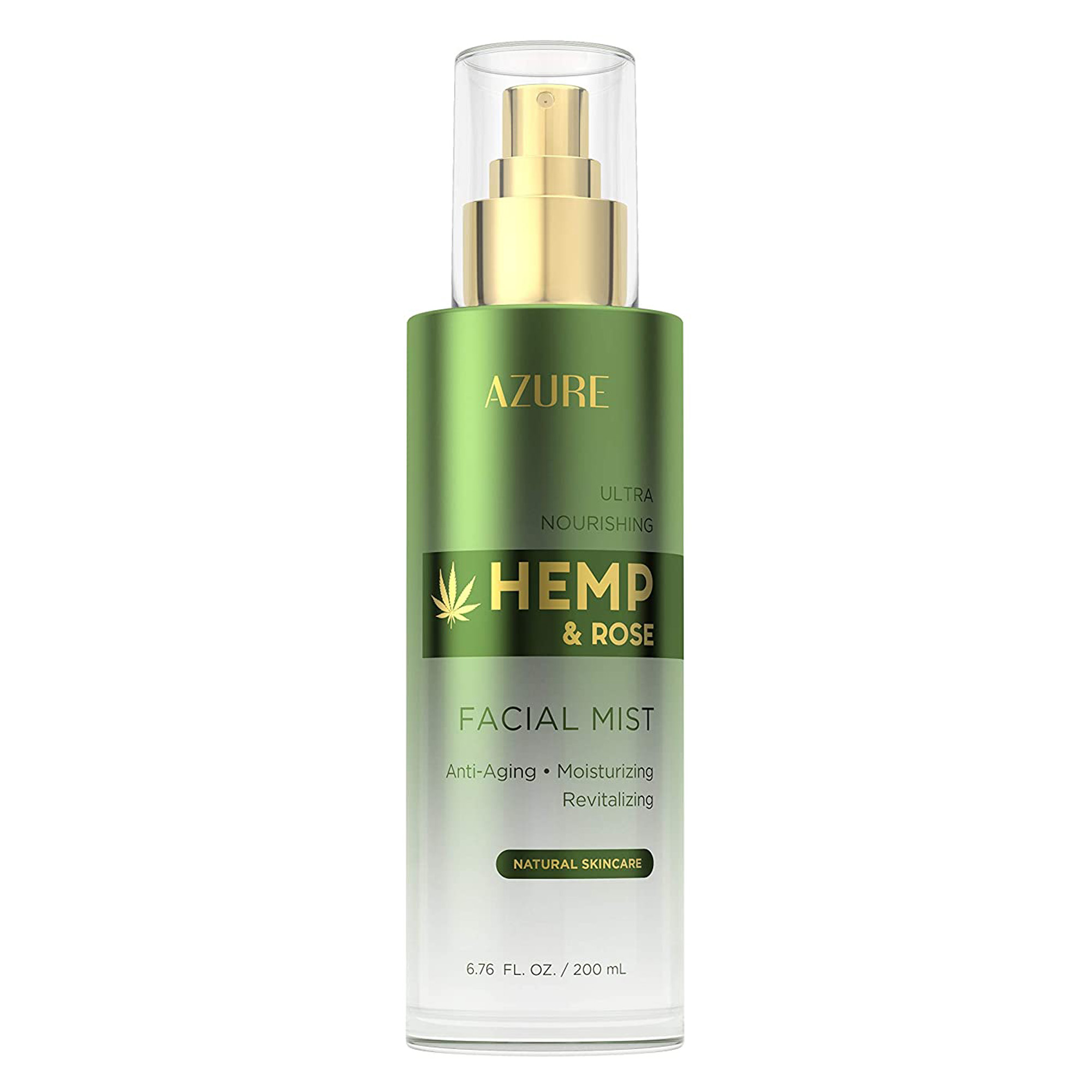 AZURE Hemp & Rose Ultra Nourishing Face Mist Toner Anti Aging