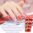 thumbnail image 4 of Qarigey Adhesivo para uñas, estilo autoadhesivo ajustable, inofensivo, flexible, llamativo, encantador, fácil de arrancar, puntas de manicura Juegos de manicura YMC1013, 4 of 6