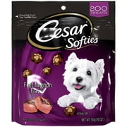 CESAR SOFTIES Filet Mignon Soft Treats for Dogs, 18 oz. Pouch (200 Treats)