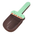 thumbnail image 2 of Cuchara para comida de mascotas con forma de helado, gran capacidad, apta para uso alimentario, con clip de sellado para perros, gatos y mascotas, color café verde, 2 of 12