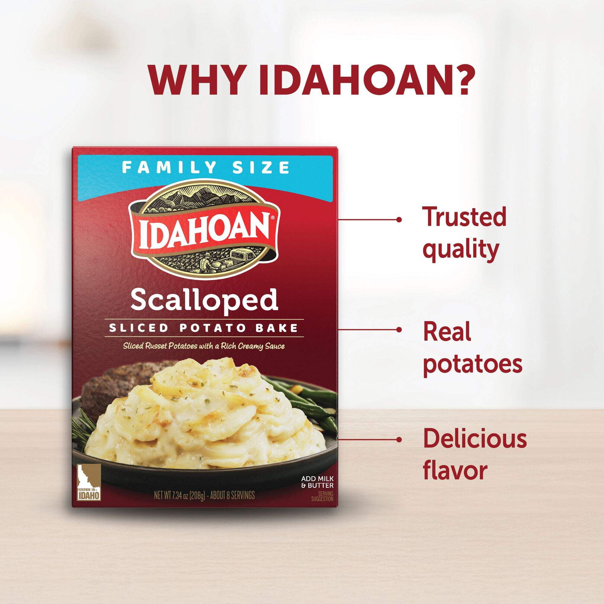Idahoan Scalloped Homestyle Casserole, 7.34 oz Box