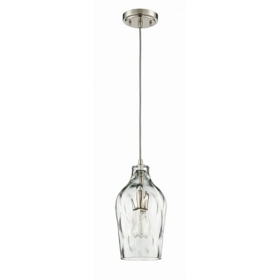 P725BNK1 Craftmade Lighting One Light Mini Pendant in Transitional Style - 6.63 inches wide by 13 inches high     -Traditional Installation