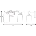 thumbnail image 3 of P2019-09-Progress Lighting-Inspire - 2 Light in Transitional and Traditional style - 15 Inches wide by 8.5 Inches high-Brushed Nickel Finish, 3 of 3