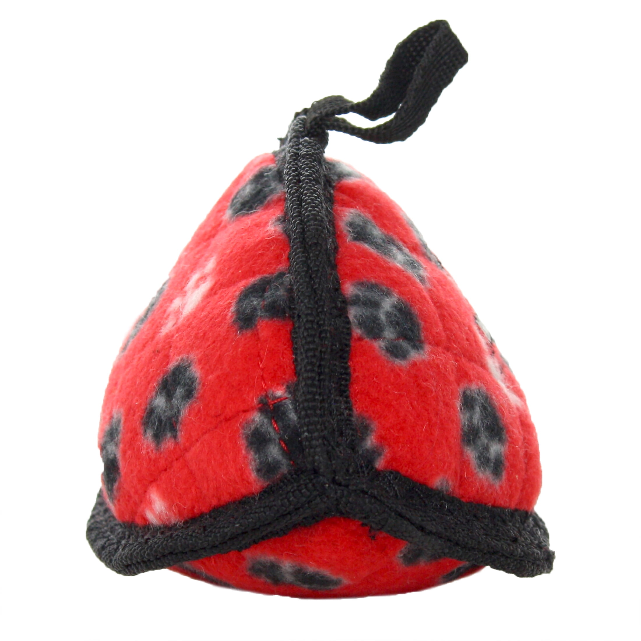 Tuffy Jr Odd Ball Red Paw Durable Plush Dog Toy