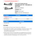thumbnail image 2 of Front Lower Control Arm Set - Compatible with 1999 - 2000 BMW 323i Base Sedan, 2 of 2