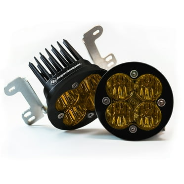 Jeep Fog Lights Squadron-R SAE Amber LED 07-18 Wrangler JK Fog Pocket Kit Baja Design Fits select: 2008,2015-2018 JEEP WRANGLER UNLIMITED