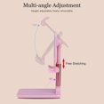 thumbnail image 5 of Support de Téléphone Portable Pliable Multi-Angle Portable Support de Téléphone de Bureau Support de Tablette avec Miroir pour iPhone Android Téléphone Intelligent Rose, 5 of 5