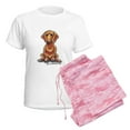 thumbnail image 6 of CafePress - Smooth Red Dachshund Women's Light Pajamas - Women's Short Sleeve Print T-Shirt and Pants Light Cotton Pajama Set, 6 of 7