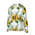 thumbnail image 2 of Gaeub Sunflowers (2) Men's and Women's UPF 50+ Long-Sleeved Sun Protection Clothing, Fishing Shirt Long Sleeve Zip - Large, 2 of 9