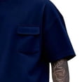 thumbnail image 6 of Eryao Big and Tall Mens Workout Sets 2 Piece Crewneck Short Sleeve Sweatshirts Matching Cargo Shorts with Pockets Summer Beach Lounge Outfits,Navy,XXXL, 6 of 6