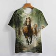thumbnail image 4 of Cool Horse T Shirts Basic T-Shirt Short Sleeve Ladies Tee Shirt Summer Graphic Clothing, 4 of 5
