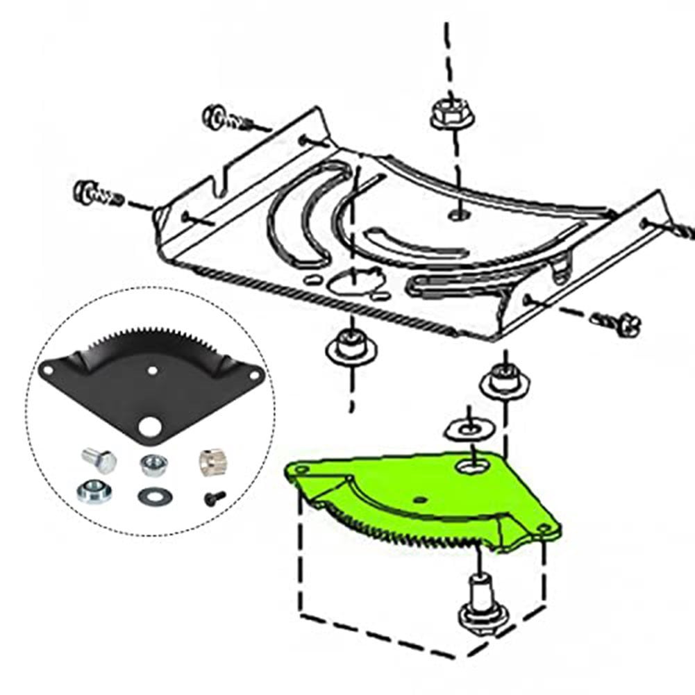 Steering Gear Kit 532194732 For Craftsmann Ayp Pou Lan Weedeater 194732 Sector Plate 587738906 Pinion Lawn Mower Parts