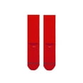 thumbnail image 3 of Stance mens Icon Solid Color Cotton Crew Socks (M, Red), 3 of 3
