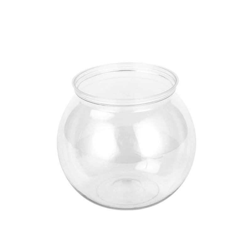 XROMTBEM Plastic Fish Bowls Round Aquarium Transparent Fish Keeper