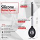 thumbnail image 5 of Paquete de 2 cucharas grandes de silicona para cocinar, cucharas antiadherentes sólidas para untar, utensilios de cocina resistentes al calor para mezclar, servir y escurrir, 5 of 6