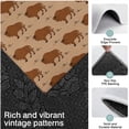 thumbnail image 3 of Brown Buffalo Pattern Kitchen Rugs Sets Of 3,Kitchen Runner Rugs Non Skid Washable,Decorative Kitchen Floor Mats for Kitchen,Sink,Laundry,17"x30"+ 17"x47" + 17"x59", 3 of 6
