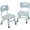 Blue Gray, variant on GarveeHome Kids Chair Set of 2, 3 Level Height Adjustable Kid Chair, Plastic Toddler Chairs for Children Boys Girls Age 2-6, Suitable for Home Family Classroom Nursery Indoor Use, Natural