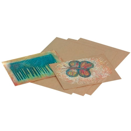 School Smart Kraft Paper Sheets  60 lbs  18 x 24 Inches  Brown  Pack of 100