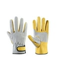 thumbnail image 2 of Work Gloves Leather Workers Work Welding Safety Protection Garden Sports Motorcycle Driver Wear-resistant Gloves Average code ,Breathable Comfort, 2 of 8