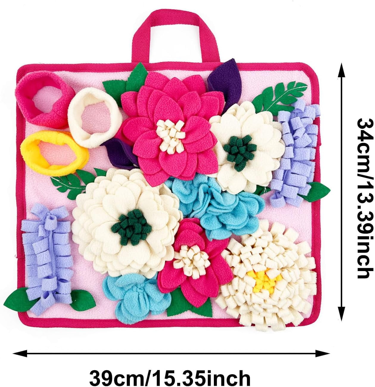 Snuffle Mat for Dogs – Interactive Feeding Puzzle Toy for Slow Eating, Portable & Machine Washable Food Mat, Mental Stimulation & Anxiety Relief for Small Dogs & Cats