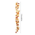 thumbnail image 3 of PONPRNGY Fall Leaf Garland Artificial Maple Leaves Silk Autumn Hanging Vines Ivy Garland for Thanksgiving Home Wedding Party Garden Fireplace Christmas Decor, 3 of 6