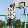 thumbnail image 5 of Sikiie Strawberry Basketball Jersey Reversible Men's Mesh Athletic Sports Shirts Training Practice S-4XLXX-Large, 5 of 6