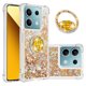 thumbnail image 1 of Funda para Xiaomi Redmi Note 13 5G con Brillo Líquido Flotante, Purpurina, Parachoques y Anillo Giratorio Soporte, 1 of 5