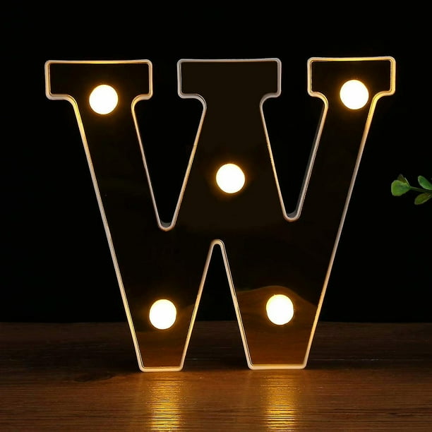 Luces de letras Lámpara del alfabeto Decoración LED para sala de fiestas Navidad