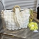 thumbnail image 4 of Bolso Hobo plisado y fruncido ligero con cadena de nube para mujer, Bolso de ocio para mujer, 4 of 9
