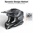 thumbnail image 4 of AHR Offroad Full Face Motorcycle Helmet Motocross Dirt Bike ATV DOT Approved L, 4 of 10