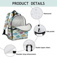 thumbnail image 4 of Dinosaur Names Chart Pattern Cute School Backpack Bag for School with Padded Back and Adjustable Shoulder Straps 15.25"x11.5"x5.25", 4 of 5