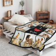 thumbnail image 5 of Custom Blanket with Photos Text, Personalized Blanket with Pictures Aniversary Gifts for Mom, Dad,Families,Boyfriend,Girlfriend,Kids, Christmas Blanket., 5 of 6