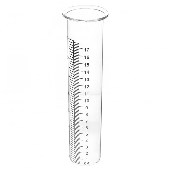 ACDANC Rain Gauge Tube Replacement 7 Inch High Borosilicate Glass for Outdoor Yard Garden Lawn
