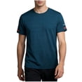 thumbnail image 2 of Ceisia Men's Short Sleeve Performance T-Shirt Solid Color Athletic Outdoor Running Gym Top Moisture Wicking Quick Dry Crewneck Gifts for Father Blue 2X, 2 of 9
