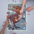 thumbnail image 3 of Tyrannosaurus, Dinosaur Infographic, Distressed Version (1000 Piece Puzzle, Size 19x27, Challenging Jigsaw Puzzle for Adults and Family, Made in USA), 3 of 4