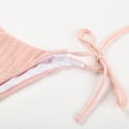 thumbnail image 5 of yueewhu Women's Sexy Halter Bikini Set Triangle Top String Swimwear Two Piece Swimsuits Cheeky Bathing Suit (Pink, S), 5 of 9