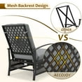 thumbnail image 5 of AECOJOY Adjustable Patio Reclining Lounge Chair with Cushions Set of 2-Dark Gray, 5 of 8