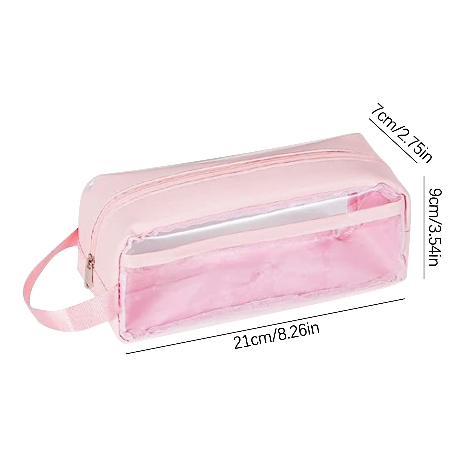 Clear Pencil Pouch Aesthetic School Supplies for Teen Girls Kawaii  Aesthetic School Supplies, Transparent Large Capacity Visible Pencil Case