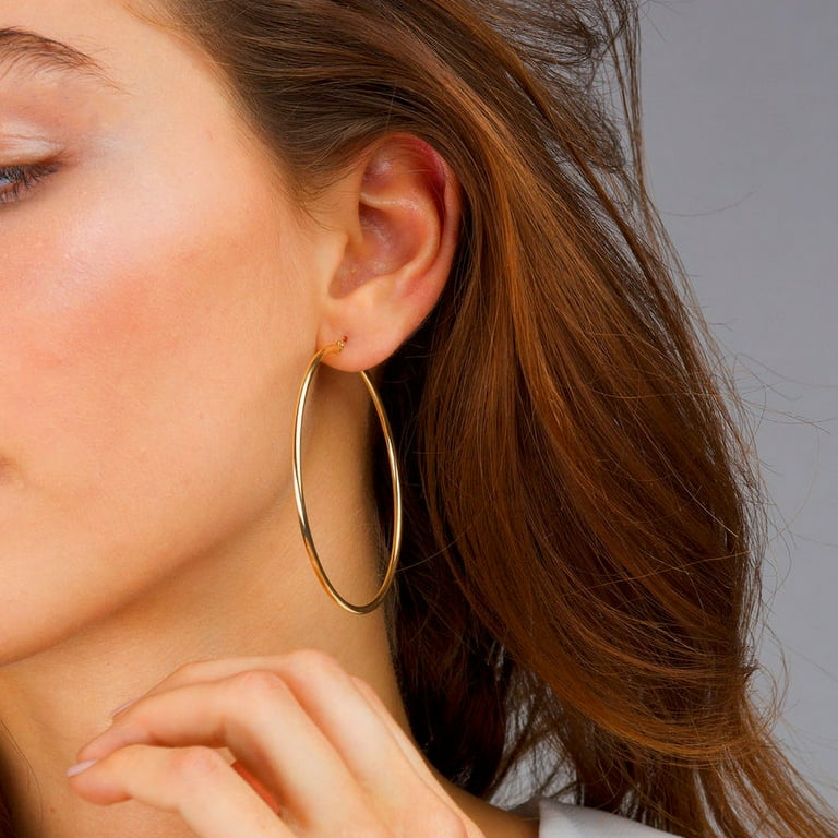 Hypoallergenic hoop earrings best sale walmart