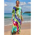 thumbnail image 5 of Sunforyou Kaftan Dresses for Women Plus Size Swimsuit Cover up Caftans Vneck Moo moo Dresses Loose Loungewear, 5 of 6
