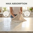 thumbnail image 4 of REGALWOVEN 2 Pack Cotton Linen Kitchen Towels, Solid Color Fringed Dish Towels, Soft Absorbent Hand Towels Apricot 18" x 18", 4 of 7