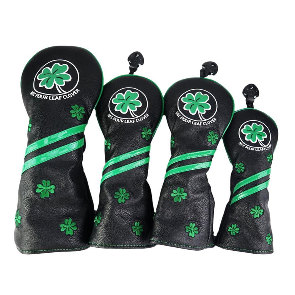 Axioma 4x Waterproof Golf Club Head Cover Wood Driver Headcover Embroidery Pattern With 40x30cm
