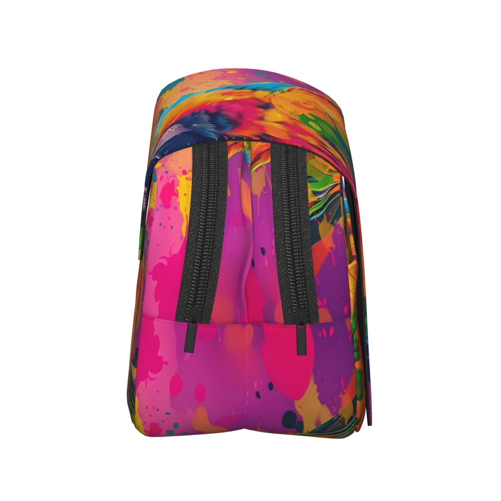 Rateoe Colorful Parrot Jungle Dream A Pattern Double Clamshell Pen Case, Storage Organizer with Two Zipper Compartments– Holds Up to 50 Pencils & Pens
