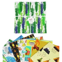 Soimoi Precut 10-inch Camping Prints Cotton Fabric Bundle Quilting Squares Charm Pack DIY Patchwork Sewing Craft- Multicolor