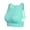 Green, variant on KHONTS Women's Medium Impact Sports Bra Workout Top Crew Neck Longline Yoga Gym Bras Wireless Soft Comfy Tank Tops White XL