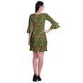 thumbnail image 4 of Moomaya Womens Printed Short Dress bell sleeve Shift dresses for women Casual Summer Clothing, 4 of 7