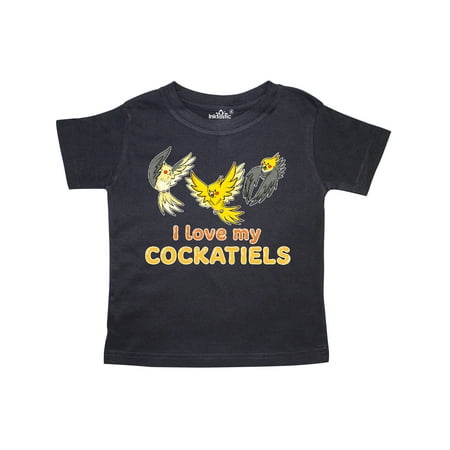 

Inktastic I Love My Cockatiels Gift Toddler Boy or Toddler Girl T-Shirt