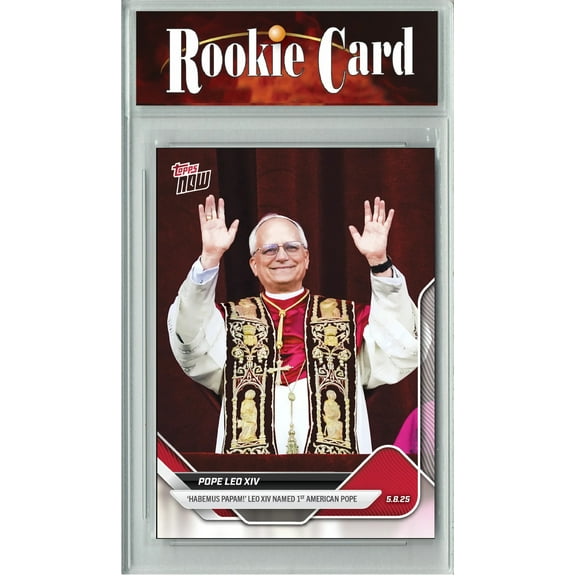 Certified Mint Pope Leo XIV 2025 Topps Now Special Edition Card